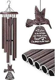 Sympathy Wind Chimes for Outside Deep Tone, Memorial for Loss of Loved One Prime, Bereavement Condolence Remembrance Funeral Gifts for Grieving Friends Loss of Mother Father