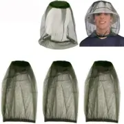 [3 Pack] Head Net Mesh Face Neck Protection from Insects Bugs Flies Gnats, Beeke