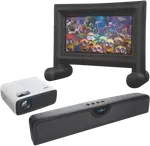 Laser 1080P Cinema Projector Outdoor Bundle 2024