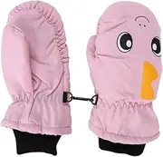 [SIQITECHUK] Kids Ski Mittens Waterproof Snow Gloves Toddler Winter Thermal Skiing Gloves Children Windproof Warm Snowboarding Mittens Fleece Lined Gloves for Boys Girls Skiing Snowboard Sledding Cycling Aged 3-6