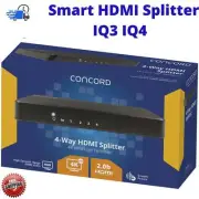 HDMI Splitter 4k 4 Way Amplifier Converter 1080p HDCP2.2 HDR Suit Foxtel IQ3 IQ4