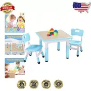 Durable & Safe Kids Arts Table - Height Adjustable Set for Ages 3-8, Easy Clean