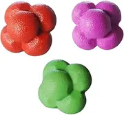 Toddmomy 3pcs Agile Training Balls Hexagonal Reaction Balls for Fitness Reaction Hand Eye Coordination for Sports Training Home Workouts Random Colors Random Color