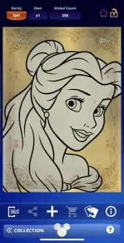 EPIC BELLE LE 250cc UNEXPECTED PRINCESS COLLECTION-TOPPS DISNEY COLLECT DIGITAL