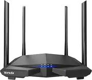 Tenda AC1200 WiFi Router, Dual Band Router for Wireless Internet, 4 x 100 Mbps Fast Ethernet Ports, Easy Setup, Supports Guest WiFi, Access Point Mode, IPv6 and Parental Controls(AC6)