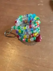 Hanging Toy For Birds Small Spring With Beads And Bell