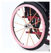 Wheelchair Push Rim Covers, Rear Wheel Sports Wheelchair Silicone Hand Push Cover, Hand Wheel Snare Pads,A,24 inch(I 24 INCH)