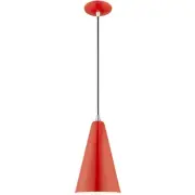 Livex Lighting 41175-72 Allison Mini Pendant Shiny Red