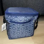 TrueLiving Outdoors 12 Can Soft Side Cooler Bag Lunch Navy Blue NWT, W/ Strap