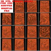 3D stl file relief Jesus scene for CNC router cnc machine milling