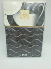 New Lenox "Apropos Wave" Black Tablecloth Rectangle 52x70