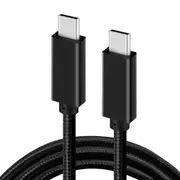 Usb-C To Usb-C Cable 100W Power Delivery Usb C 3.2 20Gbps 4K 60Hz Video Cord Compatible With Iphone 15 Pro Max, Macbook Pro, Ipad Pro, Chromebook, Galaxy S24, Pixel 8, Switch, 1M (Black)