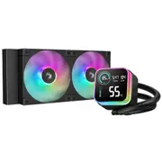 DEEPCOOL LQ240 Black 240mm ARGB Liquid Cooler For Intel LGA 1851/1700/1200/1151/1150/1155, AMD AM5/AM4 [R-LQ240-BKLSMW-G-1]