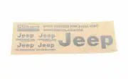 Metal Logo Decal Sheet for Axial 1/6 SCX6 Jeep Wrangler (Silver) VVV-C1211 RC4WD