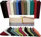 1000TC 50 cm Deep Wall Fitted Sheet AU~King/Queen/ DB 100% Cotton Solid Color