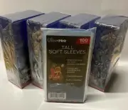 100 Ultra PRO 3 x 5 Toploaders 4 Packs of 25 & 1 Pack of 100 Tall Card Sleeves