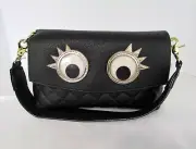 Betsey Johnson Kitsch Shoulder Bag Purse Googly Eyes Trolls Clutch NWT