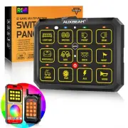 AUXBEAM AC-1200 RGB 8 Gang Switch Panel LED Circuit Control System APP & Remote