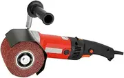 Burnishing Polishing Machine Handheld Wheel Polisher Sander Wire Drawing Machine for Steel Metal Wood 110 1400W 8 Speed Adjust(With 2 Wheels)