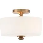 Crystorama TRA-A3302-VG Travis Semi-Flush Mount Vibrant Gold