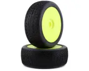 GRP Tires Contact Pre-Mounted 1/8 Buggy Tires (2) (Yellow) (Soft) [GRPGBY08A]