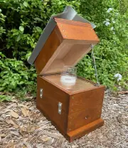 Honey Jar Perspex Beehive OATH Stingless Australian Native Bee Hive Grey Stained
