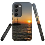 For Samsung Galaxy S23 Case Shielding Cover, Sailing Sunset