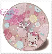 在飛比找買動漫優惠-小花花日本精品♥ Hello Kitty 日本製 掛鐘 時鐘
