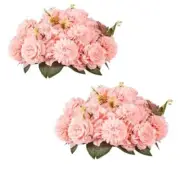 Wedding Hydrangea Artificial Flowers Centerpieces: 2 PCS 2pcs-15.7" Diam Pink