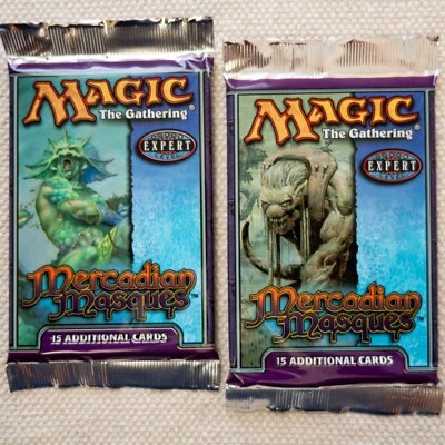 MTG: 2 MERCADIAN MASQUES - Sealed Booster Packs from Box - 2 Packs - English