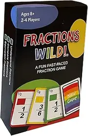 Crazy Fractions - A Fun, Fast Fraction Game That Your Kids Will Love to Play! Practice Comparing and Simplify Fractions. for 3rd Grade, 4th Grade, 5th Grade and 6th Grade.