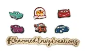 Shoe Charms - Cars - Cars The Movie - Lightning McQueen - 6 Pack Plus Bonus