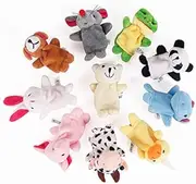 10pc Finger Puppet Animals Finger Puppets Hand Puppets Soft Finger Doll Props