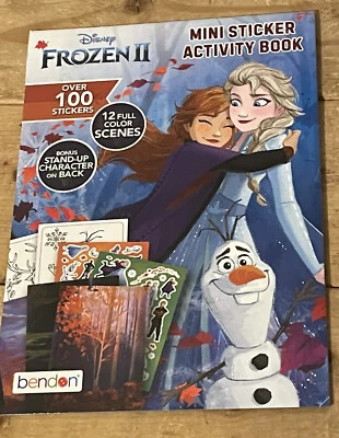 NEW Disney Frozen II Mini Sticker Activity Book 100+ Stickers Bendon