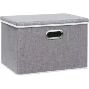 Storage Bins with Lids, Decorative Boxes Comes with 2 Metal Handles, Waterpro...