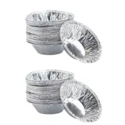 200 Pcs Upkoch Mini Tart Pan Quiche Kit Flower Design Baking Molds