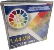 New 10 Pack of Color Floppy Diskettes 3.5" 1.44MB 2HD Formatted IBM