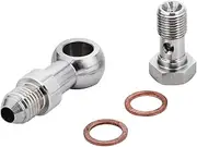 Baceyong M10x1.25mm to 4AN Turbo Oil Feed Banjo Bolt Kit for Mi*ts/ubishi EVO 1-10 4G63T 4B11T