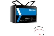 Gentrax 12V 100Ah Lithium Battery + 4* 0.3m Connector Cable M6 Lug and M8 Lug