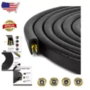 Protective Edging Strip - 50 Feet Flexible Rubber Trim for Car Doors & Boats