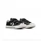 【CONVERSE】休閒鞋 童鞋 中童 大童 帆布鞋 魔鬼氈 STAR PLAYER 76 3V OX BLACK/VINTAGE WHITE 黑 A06892C