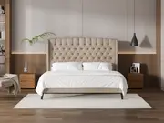 My Style Winged Headboard & Slimline Base - Super King / Natural / Slimline Base