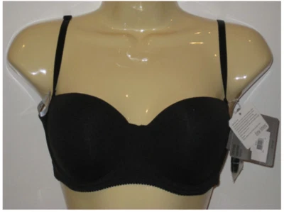 Fine lines black ivory bra 10 12 14 16 B D DD E new 6 way convertible BE020 $53