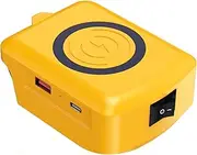 Wireless USB Charger Adapter for Dewalt 20V Lithium-ion Battery