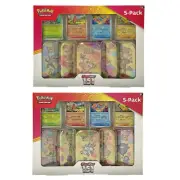 Pokemon TCG Scarlet & Violet 151 Mini Tins 5 Pack Costco Bundle (Set A & Set B)
