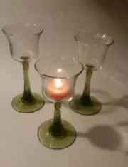 PartyLite-Radiant GlowTrio (3)Stemmed Votive/Tealight Holders.P7998 B/New in Box