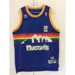 NBA球衣 DENVER NUGGETS丹佛金塊 ALEX ENGLISH 2 復古彩虹藍 青年版 三葉草