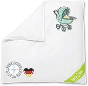 Koru Kids® Pram Blanket 80 x 80 cm - 100% Down - Pram Blanket - Washable up to 60 Degrees - Baby Duvet Down Duvet - Oeko-Tex - Pram Pillow - Capacity 180 g