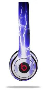Skin Wrap for Beats Solo Wireless 2 3 4 Lightning Blue SKIN ONLY