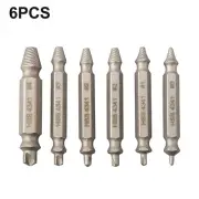 6 PCS Extractor Kit Damaged Screw Broken Bolt Remover Drill Bit Guide W/ Box